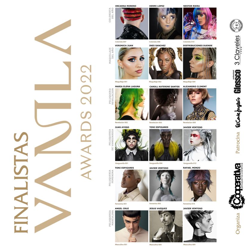 revPBpeluqueria's tweet photo. FINALISTAS DE LOS PREMIOS VANILA AWARDS 2022!!
@vanilawards by @Copeprofesional 
Nos vemos en la Ciudad de las Artes y las Ciencias de Valencia el próximo 21 de junio, en la gala de la Cooperativa de Peluquería &amp; Estética.

RECOMIENDA #REVISTAPELUQUERIAS https://t.co/VBDfFK6a8m
