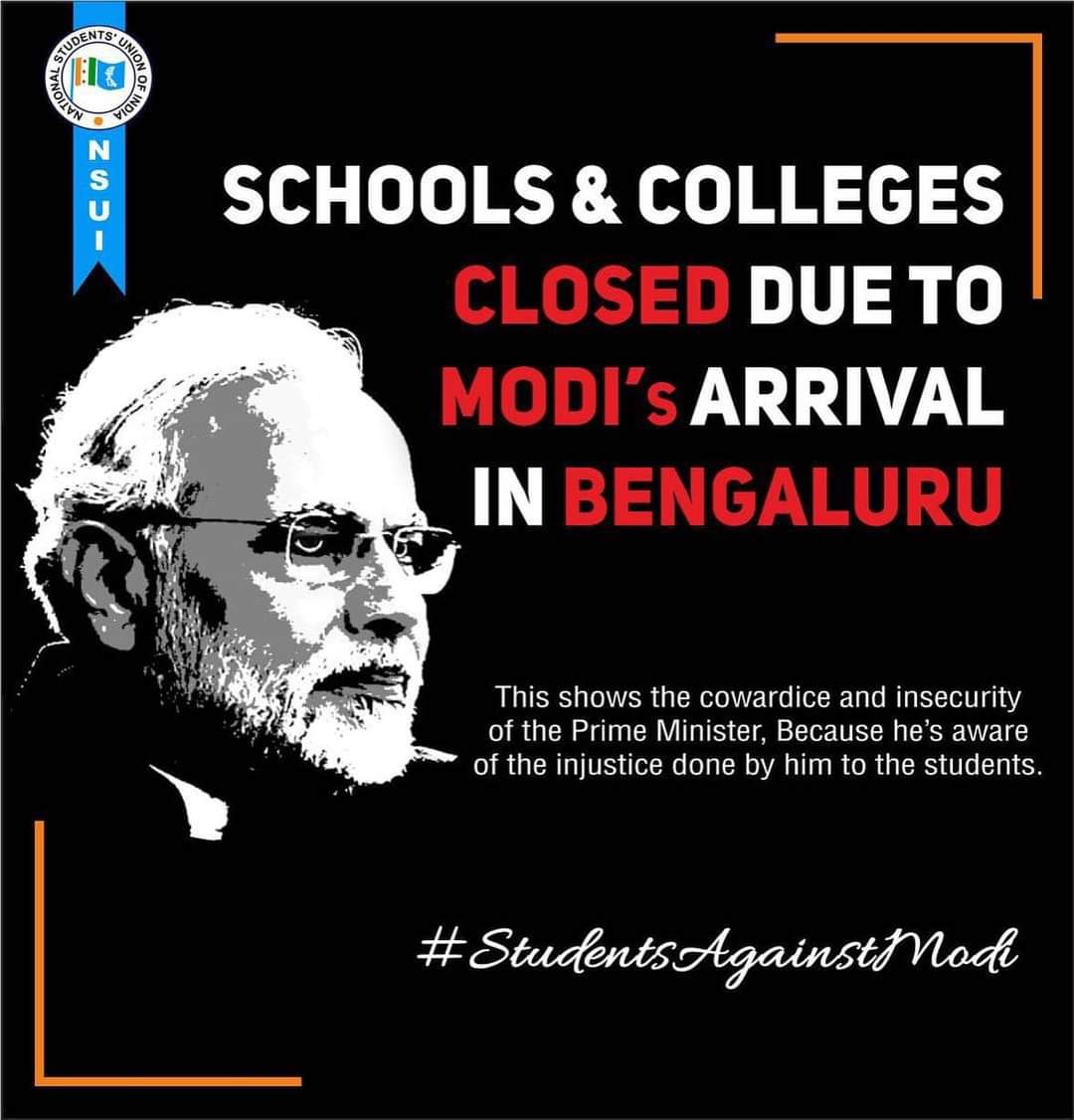 Gtlkochi's tweet photo. ഇങ്ങനെ പേടിക്കാതേ ജി! 
#studentsAgainstModi https://t.co/Qm2zHcznHC
