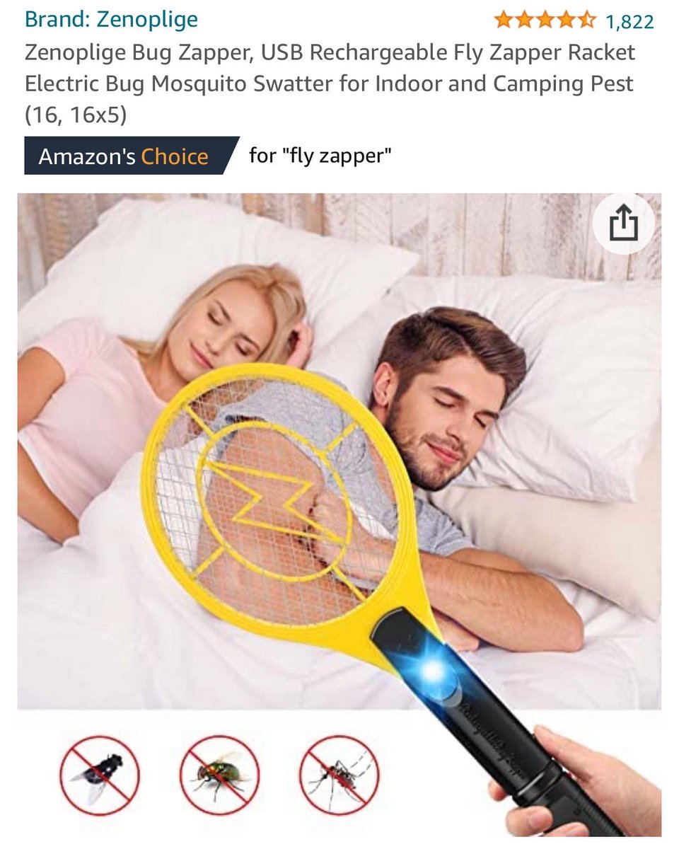 Fly zappers - apparently effective on babies and male partners too?