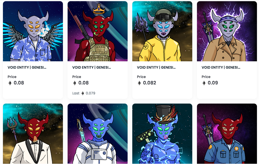 Void Entity NFT tweet media