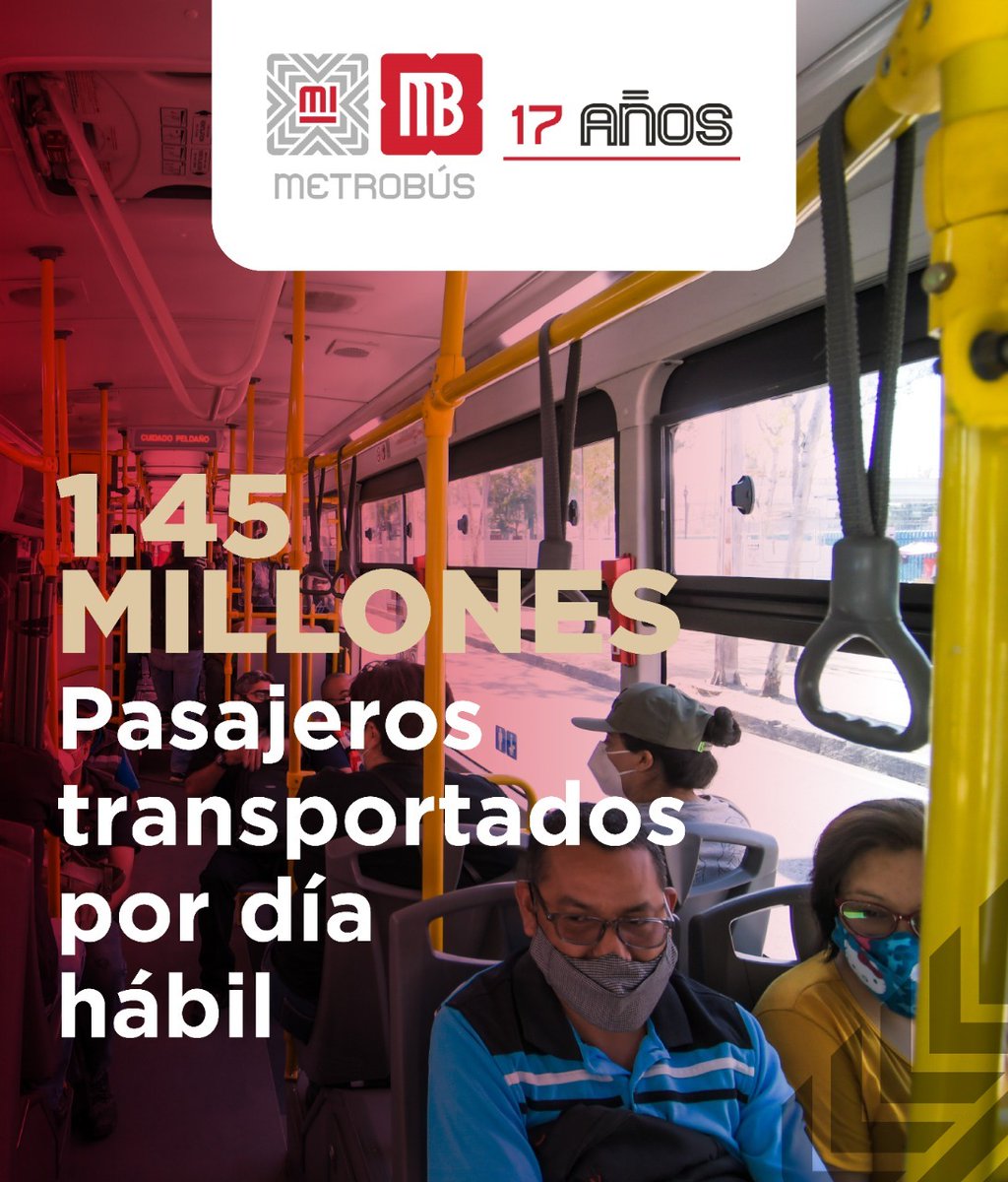 Hoy celebramos los #17AñosMetrobus un sistema innovador en la #CDMX convirtiéndose en un transporte seguro y dinámico que se encuentra en constante modernización, hoy reconocemos y felicitamos a todas las personas que deciden utilizar el transporte público de la CDMX.