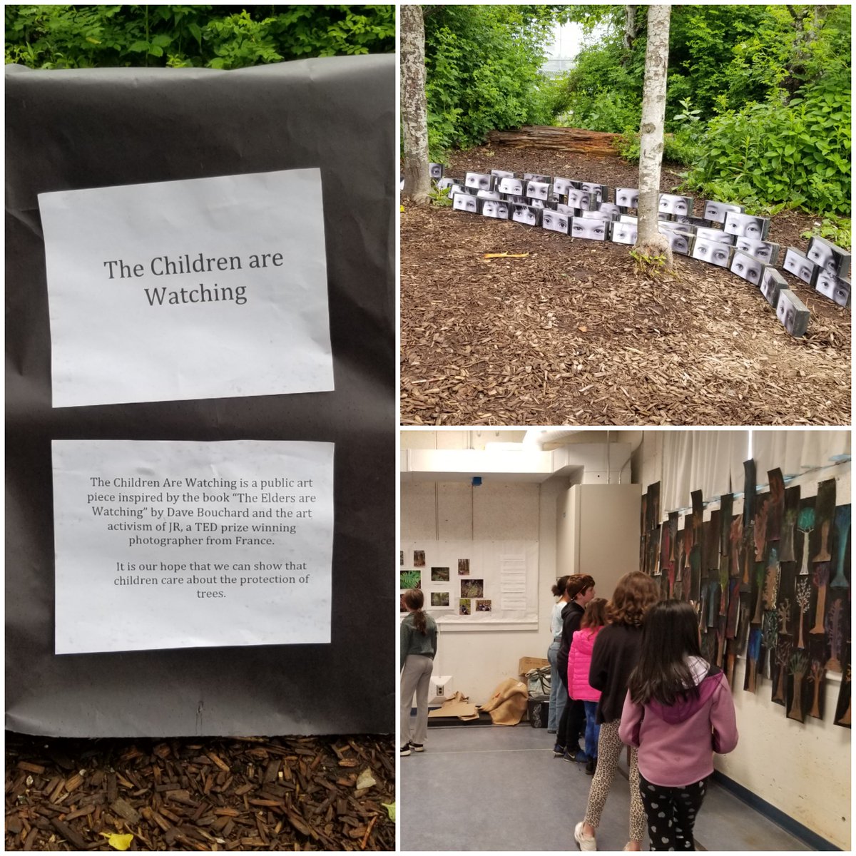 It was a successful exhibit <a href="/Trafnews/">Trafalgar Elementary</a> ! Students were very proud of their newly acquired photography skills 📸 Did you know that one section of our art installation ("Children are watching") was inspired by French artist <a href="/JRart/">JR</a> ? <a href="/VSB39/">Vancouver School Board</a>