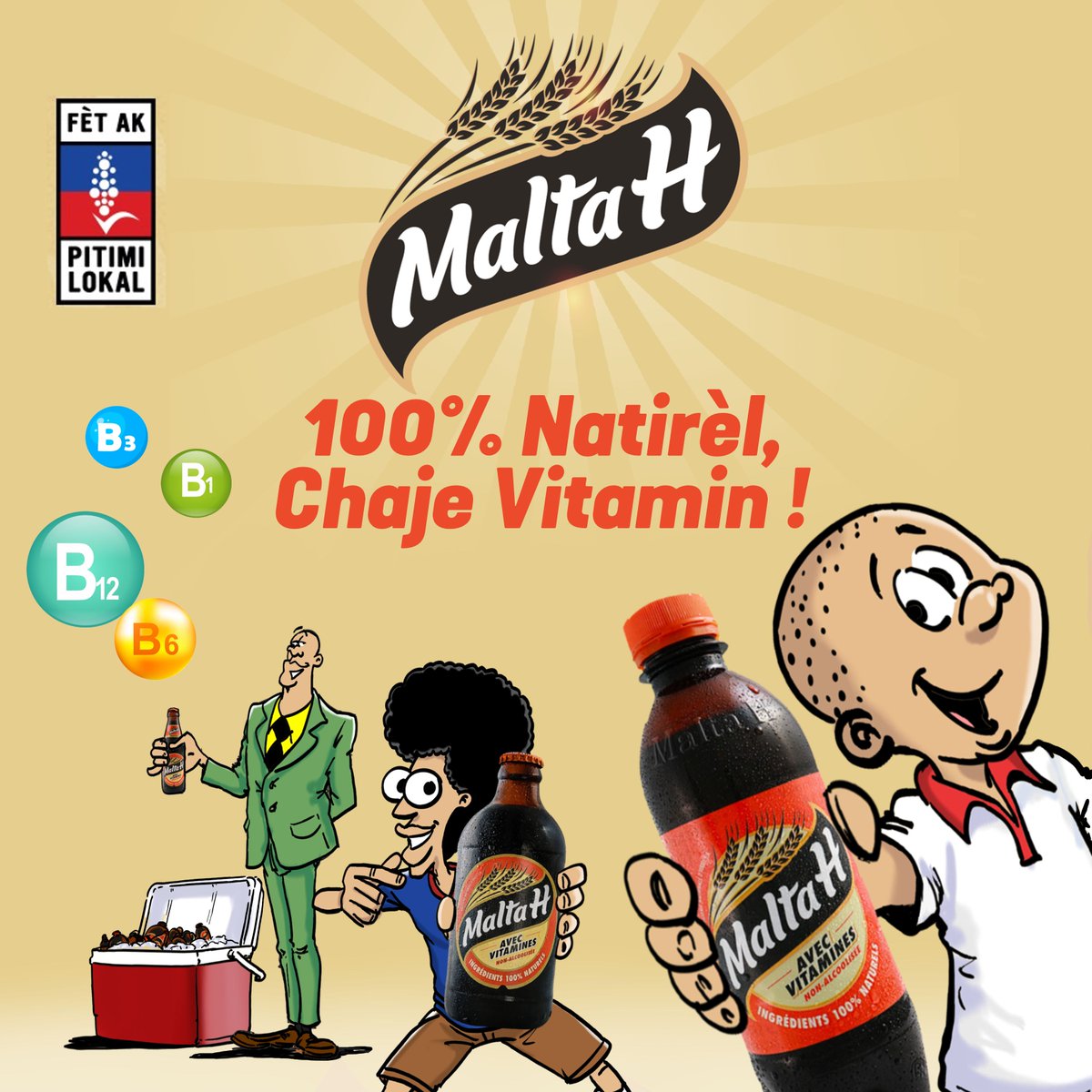 Alainpossible's tweet photo. Bonne Nouvelle !
Malta H, la boisson faite à base d'ingrédients 100% naturels, décide d'apporter son support à la production de la saison 1 Des Aventures d'Alain possible
#maltah #pitimilokal #maltahaiti #cartoon #goodvibes #energie #vitamines #motivation #YesWeCan2022 https://t.co/dCJp73Wapy