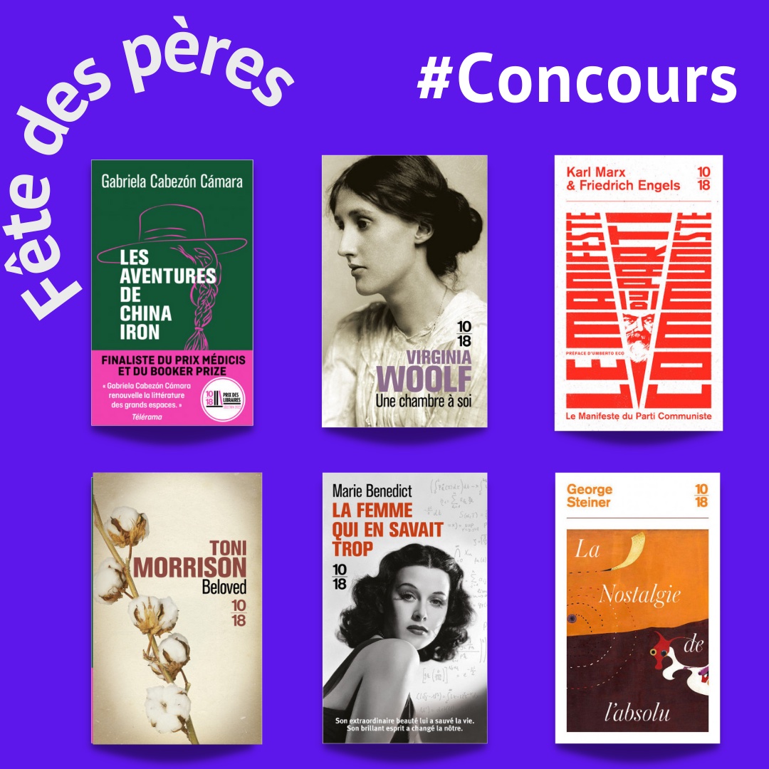 #Concours Fête des pères 🎉

On gâte votre papa avec une sélection so 10/18... pour le bousculer !
Pour participer, c'est très simple :

👉suivez <a href="/Editions1018/">Editions 10/18 📚</a> + RT

Bonne chance à tous !

Fin du concours le 26 juin