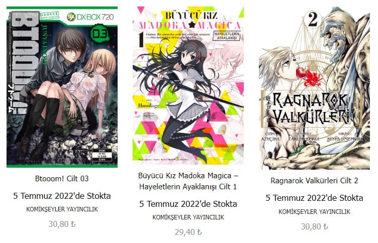 animangamemess's tweet photo. Yeni ciltler sitemizde ön siparişe açıldı!
Ragnarok Valkürleri Cilt 2 🍎
BTOOOM! Cilt 3 🎮
Büyücü Kız Madoka Magica: Hayaletlerin Ayaklanışı Cilt 1 ✨ https://t.co/KVVfsp7d9D
