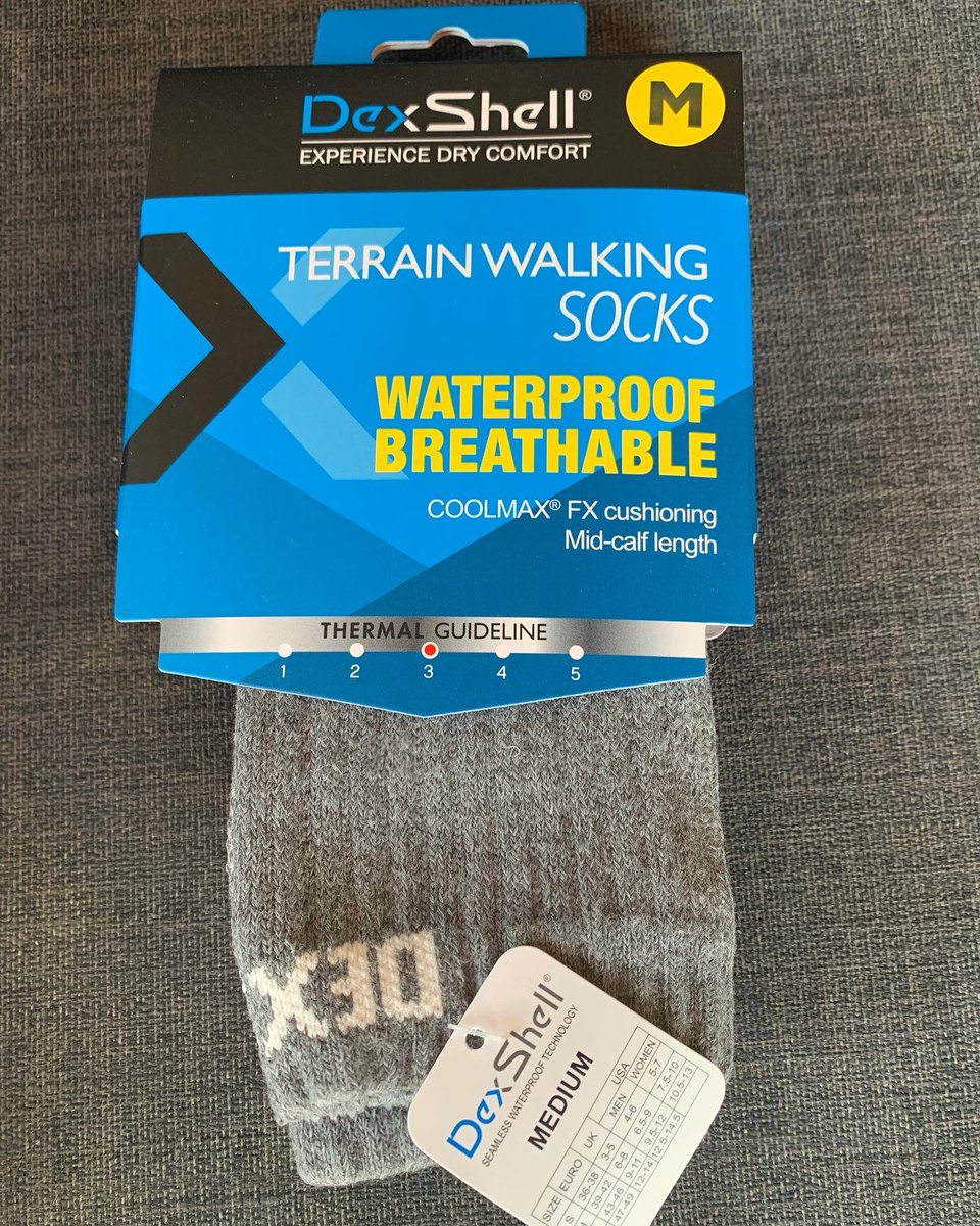 welshmanwalk's tweet photo. No normal Fathers Day socks for me today, got these awesome socks from @dexshelluk #dexshell #dexshellsocks not kidding they are easily best socks I’ve ever had 🧦🥾👏 #waterproofsocks https://t.co/4WFmwoQhTd
