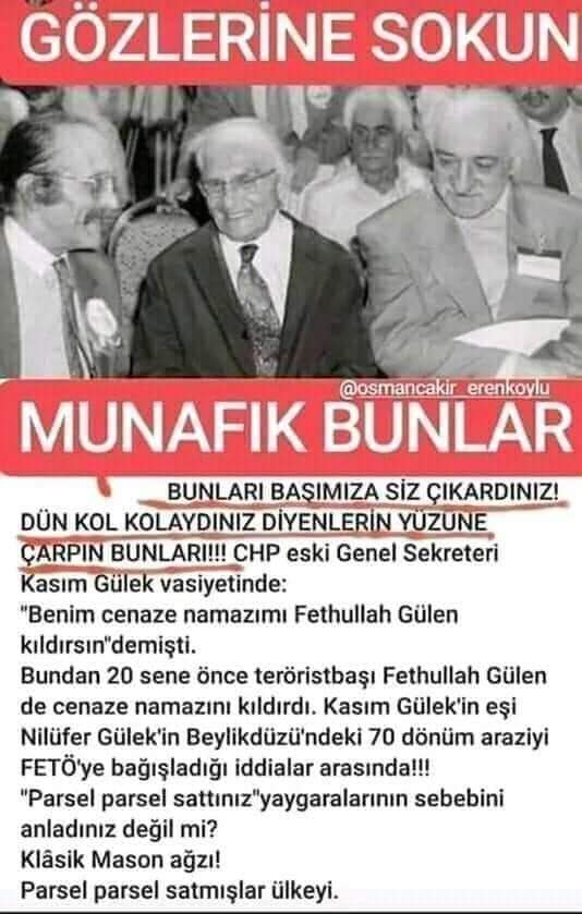 1-Kriptolar Dönmeler ve Fetö seviciliği:
Fetöyü kurup finanse eden İzmir’in dönmeleridir.
İzmir’deki Sabetaylar arasında Karakaşzade aileler son derece zengindi.
Sabatay Sevi'nin ölümünden sonra bunlar;
Karakaşlar 'Kuniosos'
Yakubiler 
Kapancılar 'Kapaniler' olarak üçe bölündüler