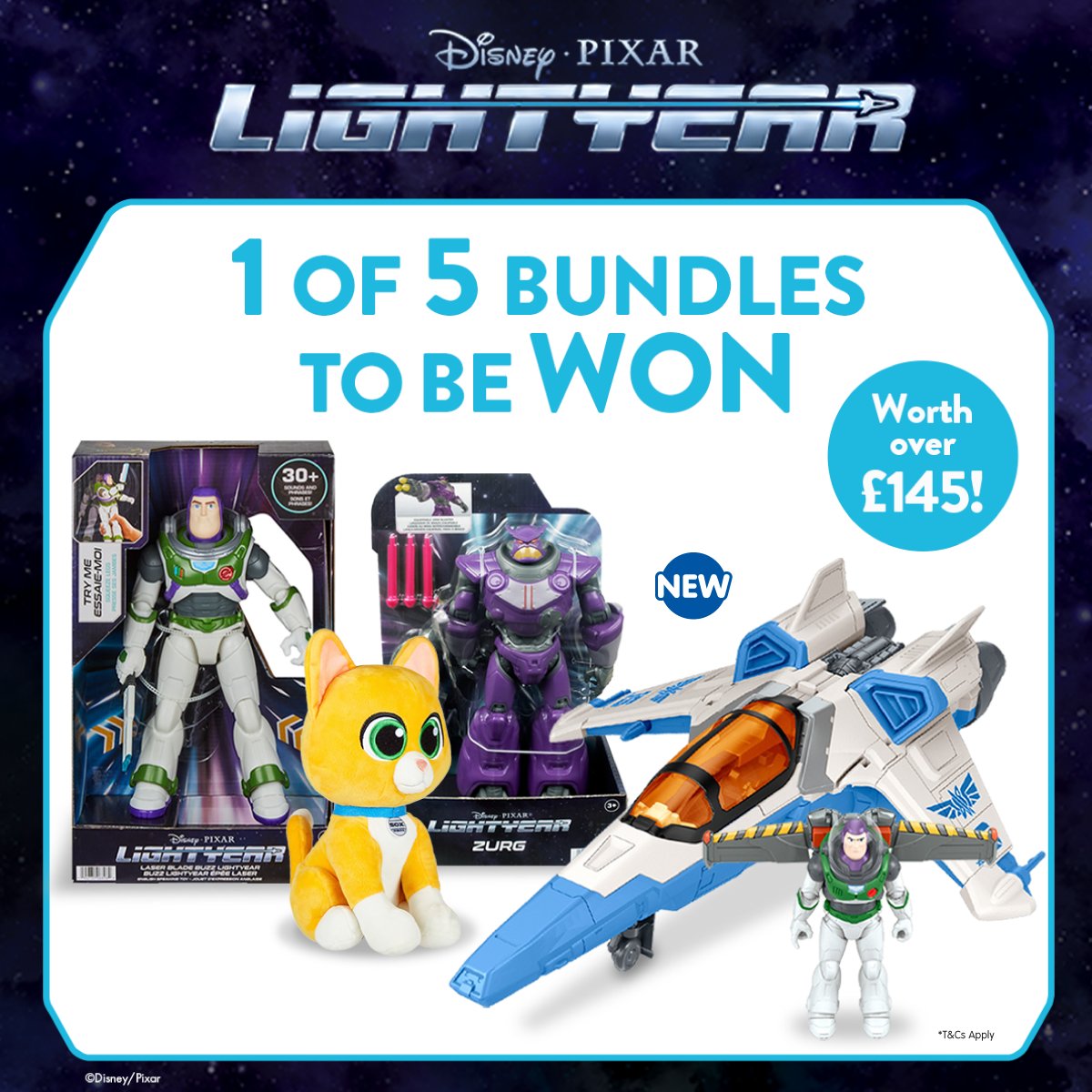 bmstores's tweet image. 🚀#COMPETITION TIME - ENDS SOON 🚀

To celebrate the launch of the new #Lightyear movie from @Disney we're giving away FIVE chances to #WIN a toy bundle!

For a chance to #WIN, simply 

1) FLW
2) RT
3) COMMENT #BMLightyear

Competition ends 9am 24/6/22