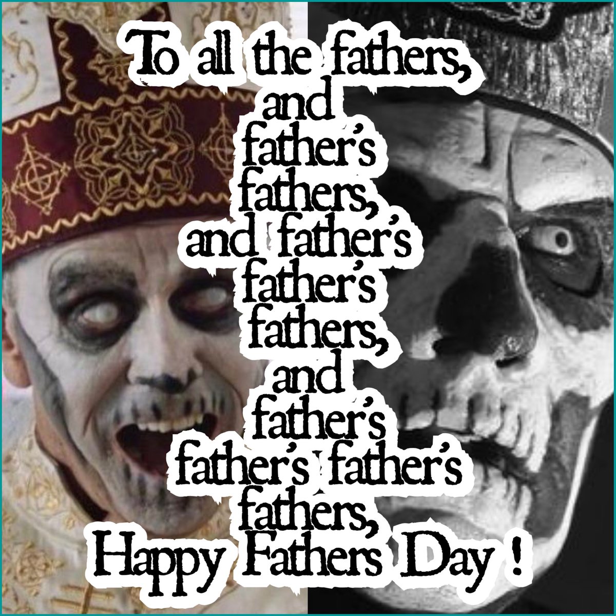 BarbarannKym's tweet photo. HAPPY FATHERS day 

#papaemeritus #papanihil #ghostbc @thebandGHOST https://t.co/62rD484Nev