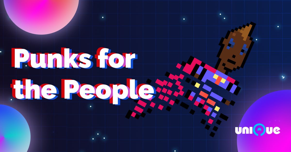Unique_NFTchain's tweet photo. 🚀Watch our #Cryptopunk3042 and #Substrapunk heroes demonstrate the power of #NFT fractionalization!
Don't miss your chance of owning a piece of the Punks! 🧩👇
1️⃣ Register: https://t.co/ttT7hZ09sL
2️⃣ Connect your wallet
3️⃣ Verify your wallet address
#Punks4ThePeople #IAmUnique