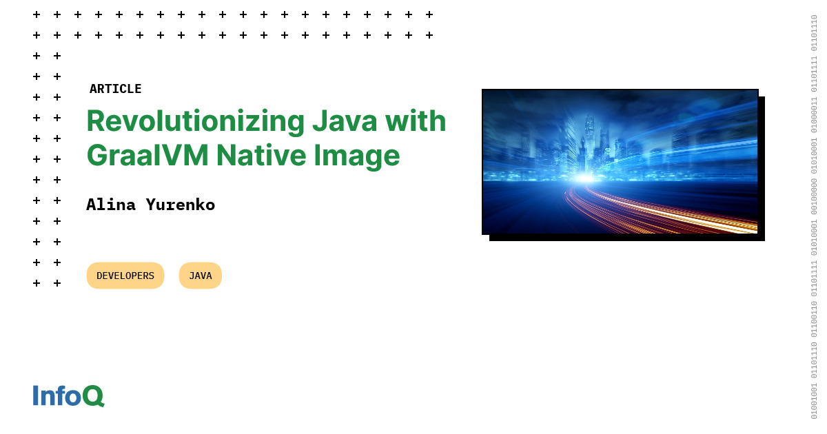 InfoQ (@infoq) on Twitter photo #ICYMI #GraalVM Native Image is an ahead-of-time #compiler that generates native #Java executables. These executables start very fast and use less #CPU & memory. This makes Java in the #cloud cheaper: bit.ly/35N9URw
<a href="/alina_yurenko/">Аlina Yurenko 🇺🇦</a>
#GraalVMNativeImage #ICYMI #GraalVM Native Image is an ahead-of-time #compiler that generates native #Java executables. These executables start very fast and use less #CPU & memory. This makes Java in the #cloud cheaper: bit.ly/35N9URw
<a href="/alina_yurenko/">Аlina Yurenko 🇺🇦</a>
#GraalVMNativeImage
