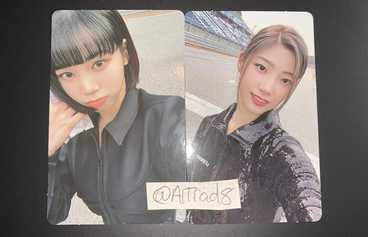 AlTrad8's tweet photo. Le Sserafim
Album: FEARLESS
Have: Chaewon &amp; Kazuha (Black Petrol)
Want: Yunjin &amp; Eunchae (Black Petrol)
Location: UK
WW: Yes

#WTT #Trade #LeSserafim #Le_Sserafim #Fearless #Kazuha #Eunchae #Chaewon #Yunjin @photocard_kpop https://t.co/4IsrsSHrlx