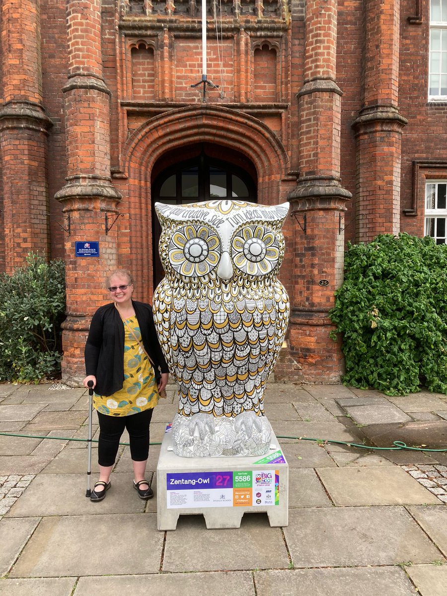 CarolMayston's tweet photo. So proud to see my daughter Alison unveil her Owl today @ #TheBigHoot @ipswicharttrail @craft_loft https://t.co/AitDWK5qwZ