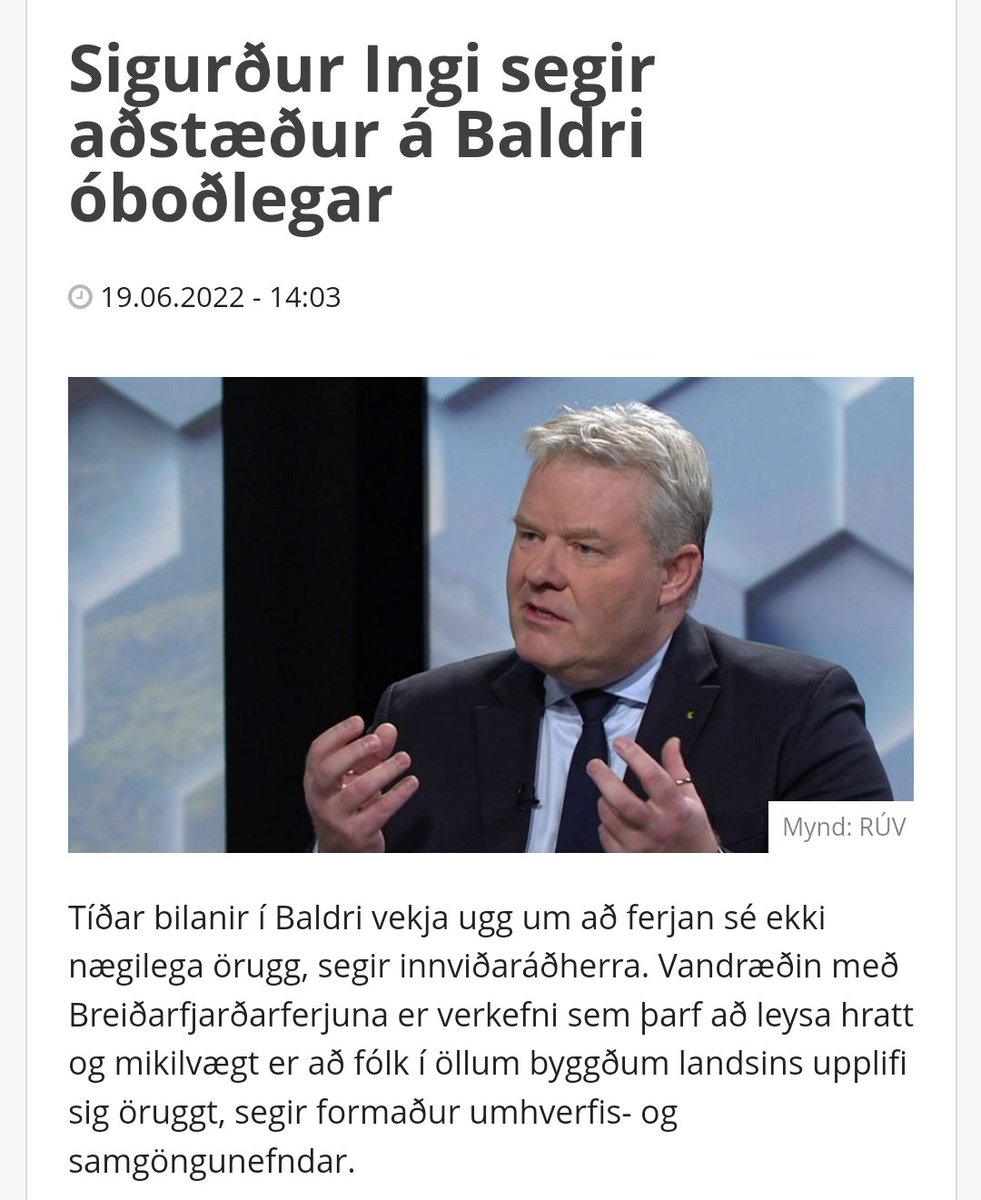 Let me get this straight... Er sumsé mikilvægt að fólk á landsbyggðinni upplifi sig öruggt þegar Breiðafjarðardallurinn er annars vegar en ekki þegar sama fólk þarf læknisþjónustu fyrir börnin sín?