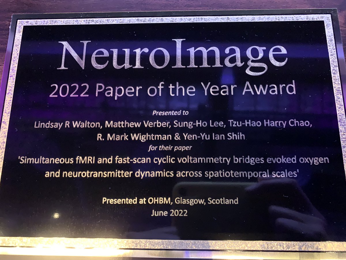 We thank the <a href="/NeuroImage_EiC/">NeuroImage</a>, the journal we love, for this extreme honor. We hope this recognition will encourage scientists in the preclinical fMRI field to push the boundary further and continue to adapt new technologies to study MR signaling mechanisms. <a href="/OHBM/">OHBM</a>