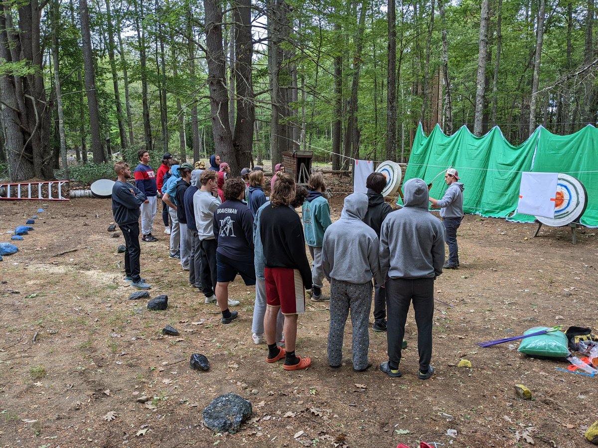 CampLawrence's tweet photo. Archery training with a member of our Camping Services Board, David Nader.

So fortunate to have people like David who are giving of their time and talents to help us in any way they can.

#CL2020
#Staff2Weeks https://t.co/rKTE2D9SvN