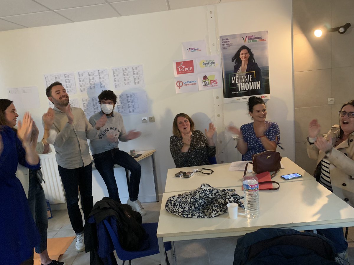 Mel_Thomin's tweet photo. Merci à toutes et tous pour cette belle victoire collective ✌️✌️✌️✌️✌️#circo2906 #NUPES https://t.co/6AHy0Htw5o