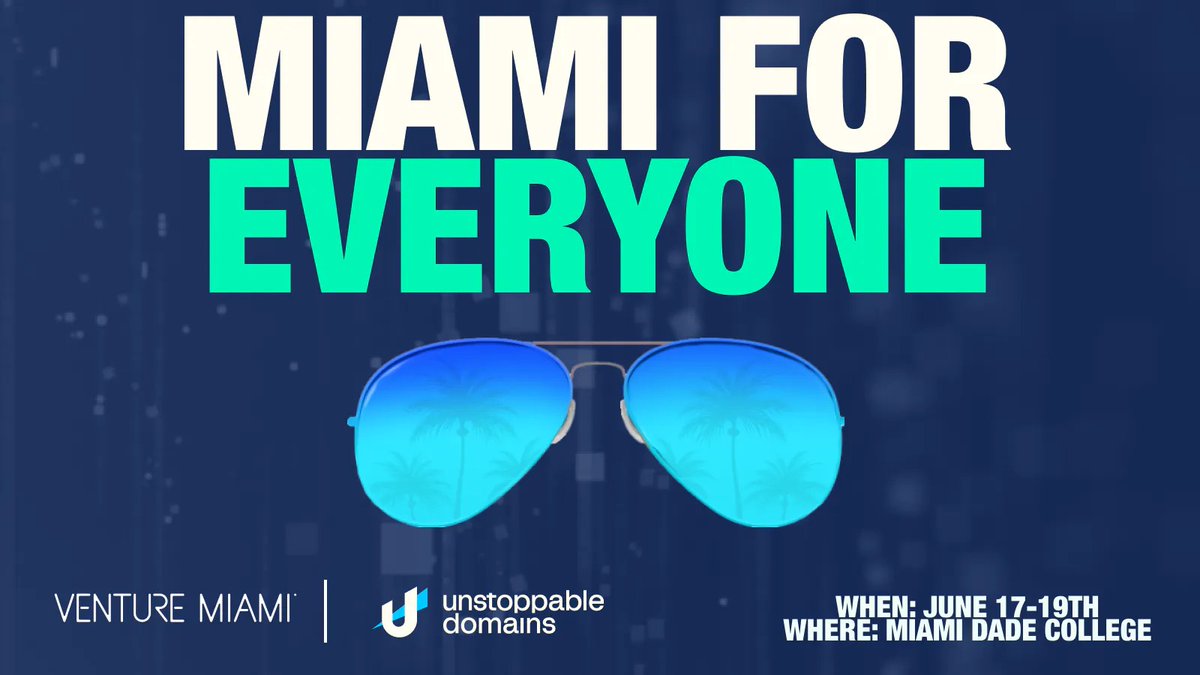 CaptainBitcoin_'s tweet photo. Unstoppable Domains Partners with the City of Miami!

#UnstoppableDomains goal is to bring millions of people into Web3 🚀
This is UD's 2nd ever city-wide domain giveaway 🔥
Read UD's latest blog post about the #Web3 education event "Miami for Everyone".

https://t.co/bJfIw3zIbD https://t.co/5ViMcrPnfU