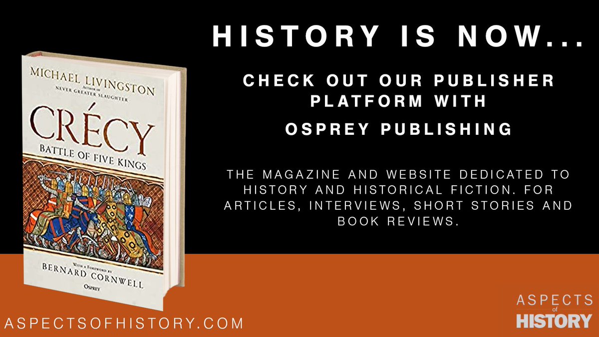AspectsHistory's tweet photo. #AuthorInterview
Aspects of History interviews @medievalguy
https://t.co/JDpU5IPNMw

Read Crecy: Battle of Five Kings
https://t.co/i1ZJWdENfq

@OspreyBooks

#medivalhistory #newbooks #militaryhistory https://t.co/HNhfqgQhEn