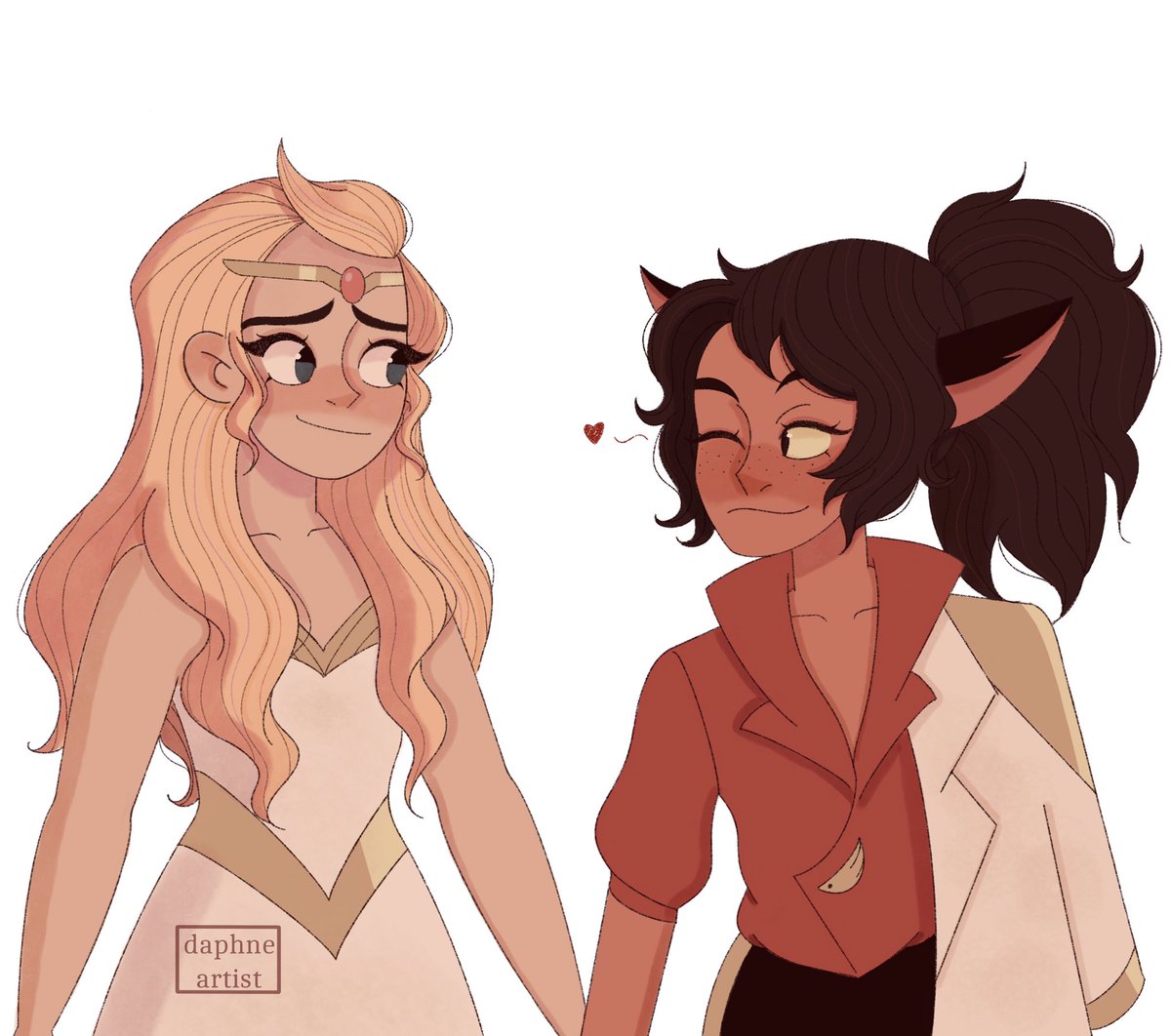 Catra and Adora #catradora #catra #adora #SheraandthePrincessesofPower #shera #catradorafanart #fanart