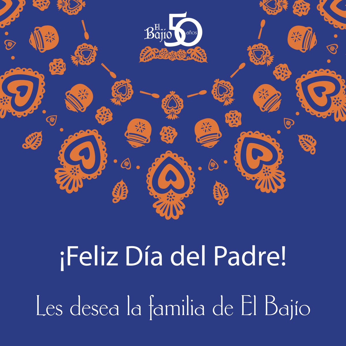 Hoy en este #DíaDelPadre la familia de El Bajío felicitamos a todos los papás y les mandamos un abrazo. ¡Feliz día!