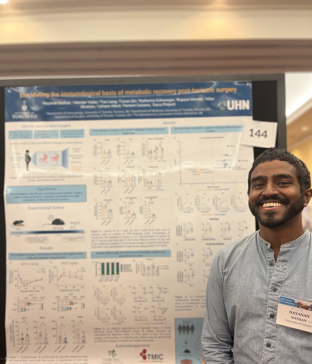 nayanantfh's tweet image. if you’re interested in immunometabolism, obesity and gut microbiota, pull up to poster 144! I will be talking about my PhD work! #CSI2022