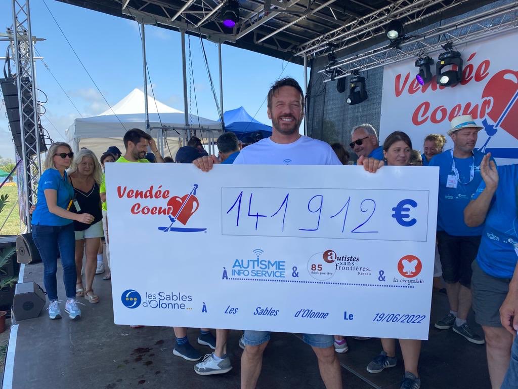 #Merci à vous pour tous ces #dons !!! Merci de votre #générosité qui va bénéficier à notre plateforme d’information et d’orientation au service de tous et aux deux associations locales partenaires. 🙏🏻
<a href="/VendeeCoeur/">Vendée Cœur</a> 2022 au profit de l’#autisme. <a href="/assochrysalide/">lachrysalide</a> <a href="/asf85/">abraham</a>