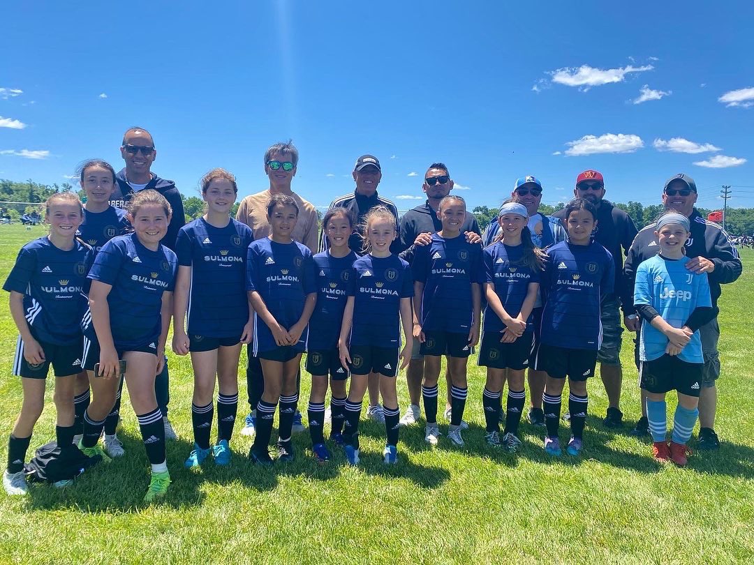 BostonJuventus's tweet photo. Our 2011 and 2012 IFA EPP Girls celebrating Father’s Day at the EDP Summer Classic! 🤩
#ifanewengland #juventusacademyboston #girlssoccer #edpsummerclassic https://t.co/rWzZcx9JS2