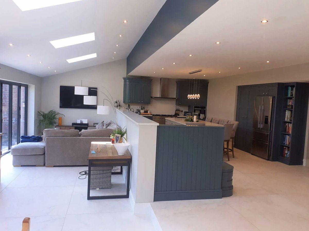 BeespokeK's tweet photo. 🐝 Imagine this dreamy space as your own! 

This is from our Cheshire range and finished for our client in a seal grey. 

Contact us for a FREE no obligation quote 0330 111 5522 

#bespokekitchen #luxuryforless #kitchenfreedom https://t.co/evfcXW7vGm