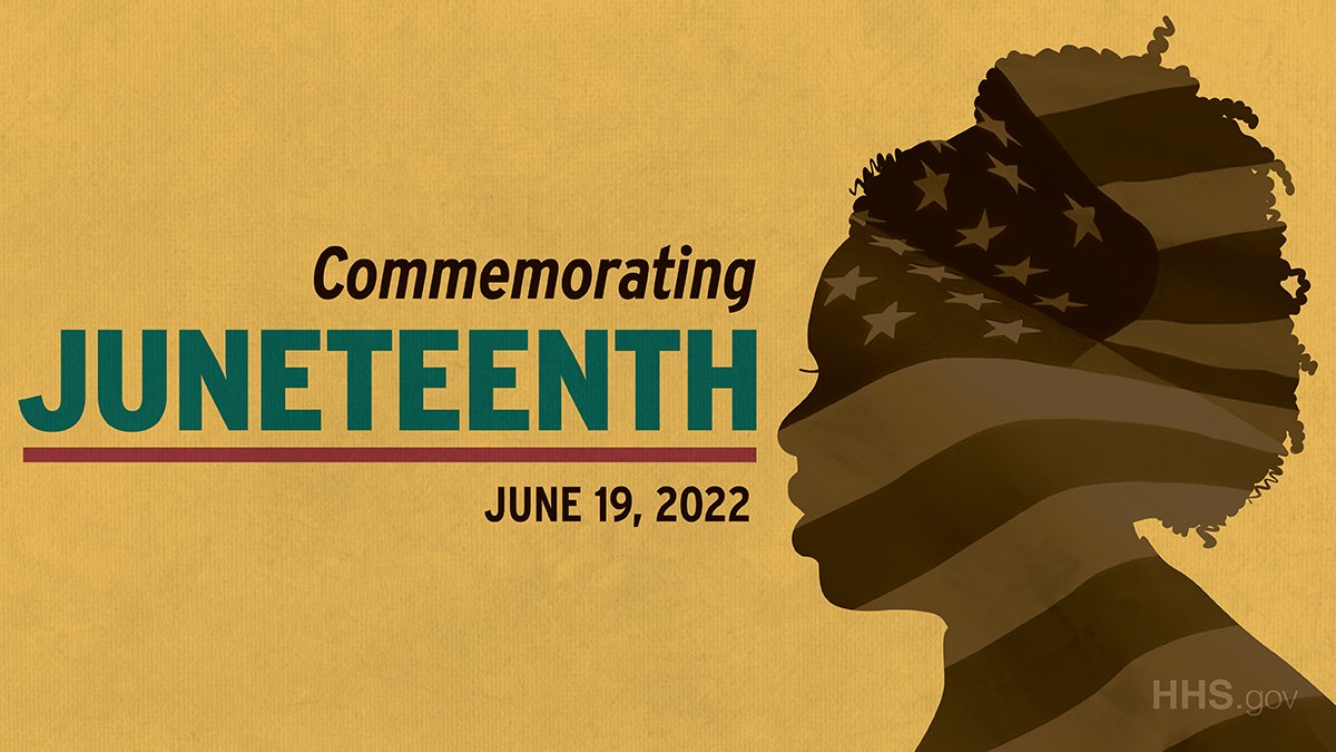 CDCInjury's tweet photo. Today, we commemorate the effective end of slavery in the US, #Juneteenth, while acknowledging that inequities still exist. The right to a heathy life is still out of reach for too many Black Americans. 

Learn what @CDCInjury is doing to promote equity: https://t.co/vuHTazRAi0 https://t.co/C9BM2Cvcs4