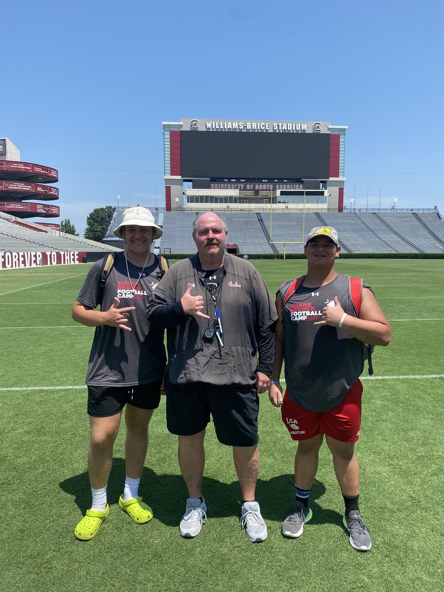 Joshuazarr's tweet photo. @CoachG_Adkins @GamecockFB @ware_easton @CoachSBeamer https://t.co/IV9e8jTbYk