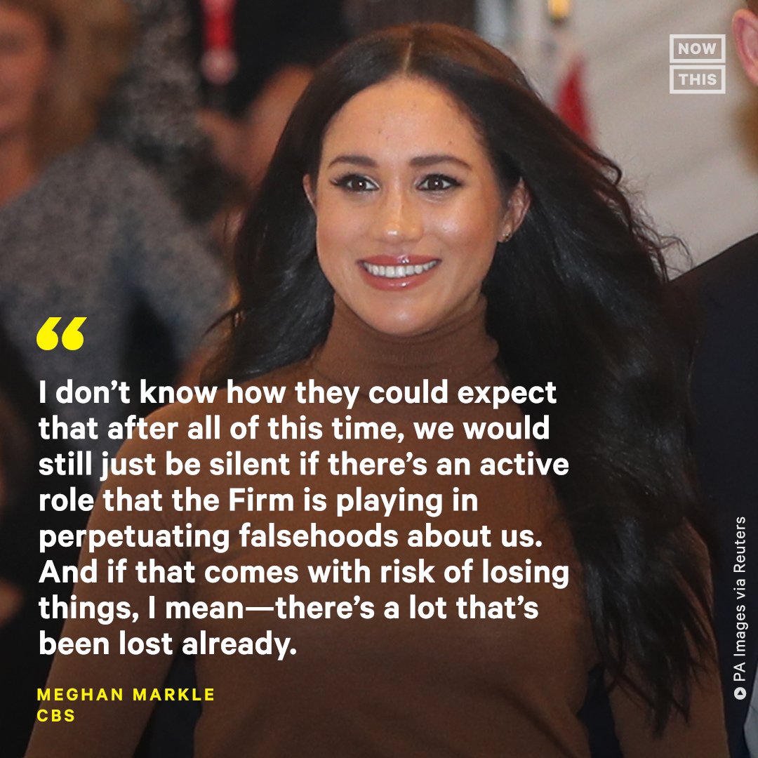 Mimicinque's tweet photo. Oprah interview didn't just happened. Harry and Meghan stayed silent for 3 years as working royals. They stepped back @RoyalFamily &amp; UK press continued bullying &amp; hounding them. Silence didn't help them. Oprah interview was caused by the racist palace &amp; UK press #RoyalFamilyLied https://t.co/SRshI6ZBD7