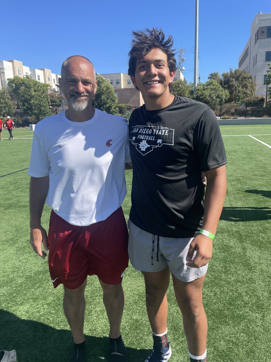 will_way44's tweet photo. After a great camp today and conversation with Assistant Head Coach Kaligis @CoachK2x4, I am very excited to receive my first Power 5 offer from Washington State University! Go Cougs! @PrepRedzoneAZ @gridironarizona @JavierJMorales @CodyTCameron @BrandonHuffman @PRCAFootball https://t.co/cnNvyrnAmu