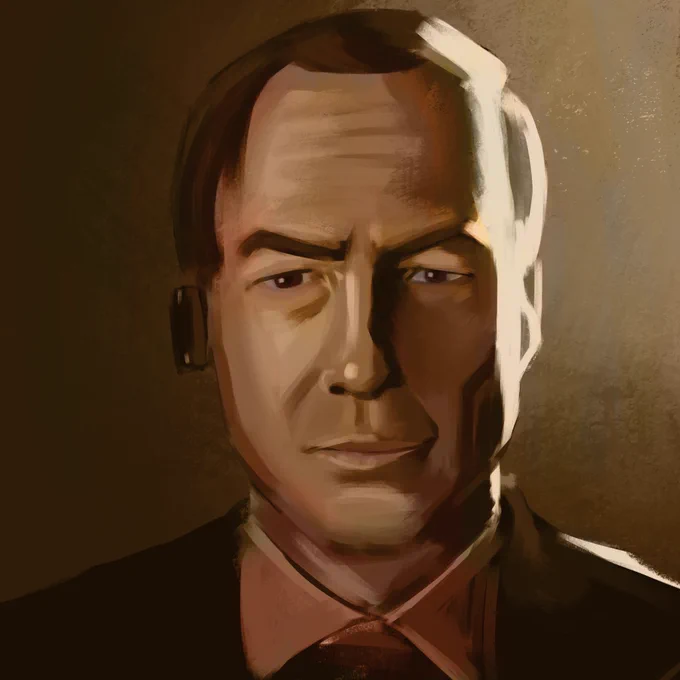Saul Goodman value study thing 