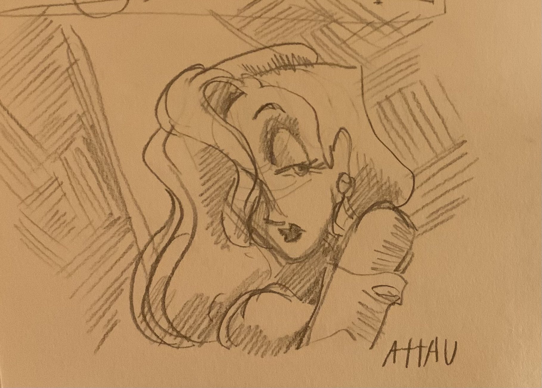 Happy bday to Kathleen Turner the voice for THE jessica rabbit!! here s a little sketch i made a bit ago  .. 