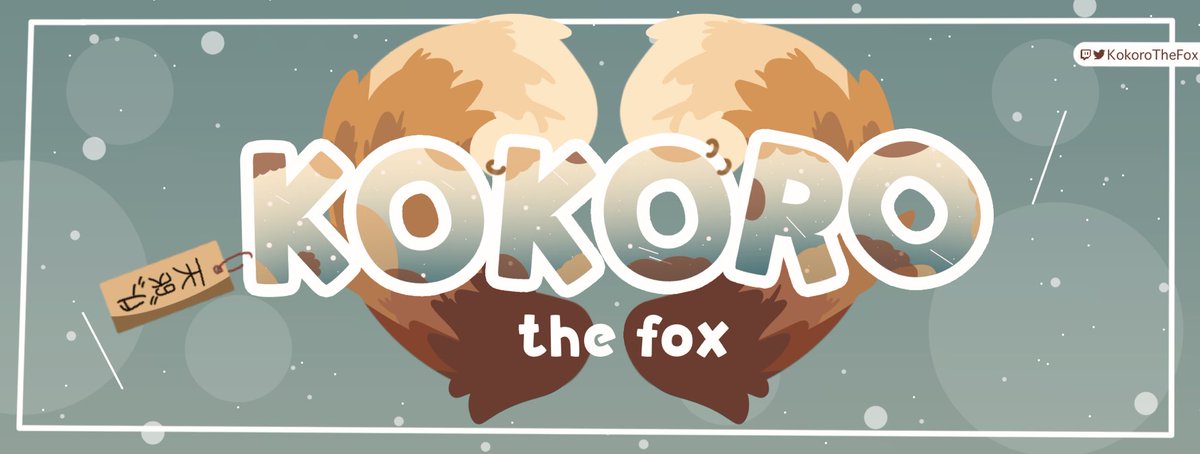 PumpkittyVT's tweet photo. Logo commission for @KokoroTheFox! Thank you so much! https://t.co/1ZufoUiBm7