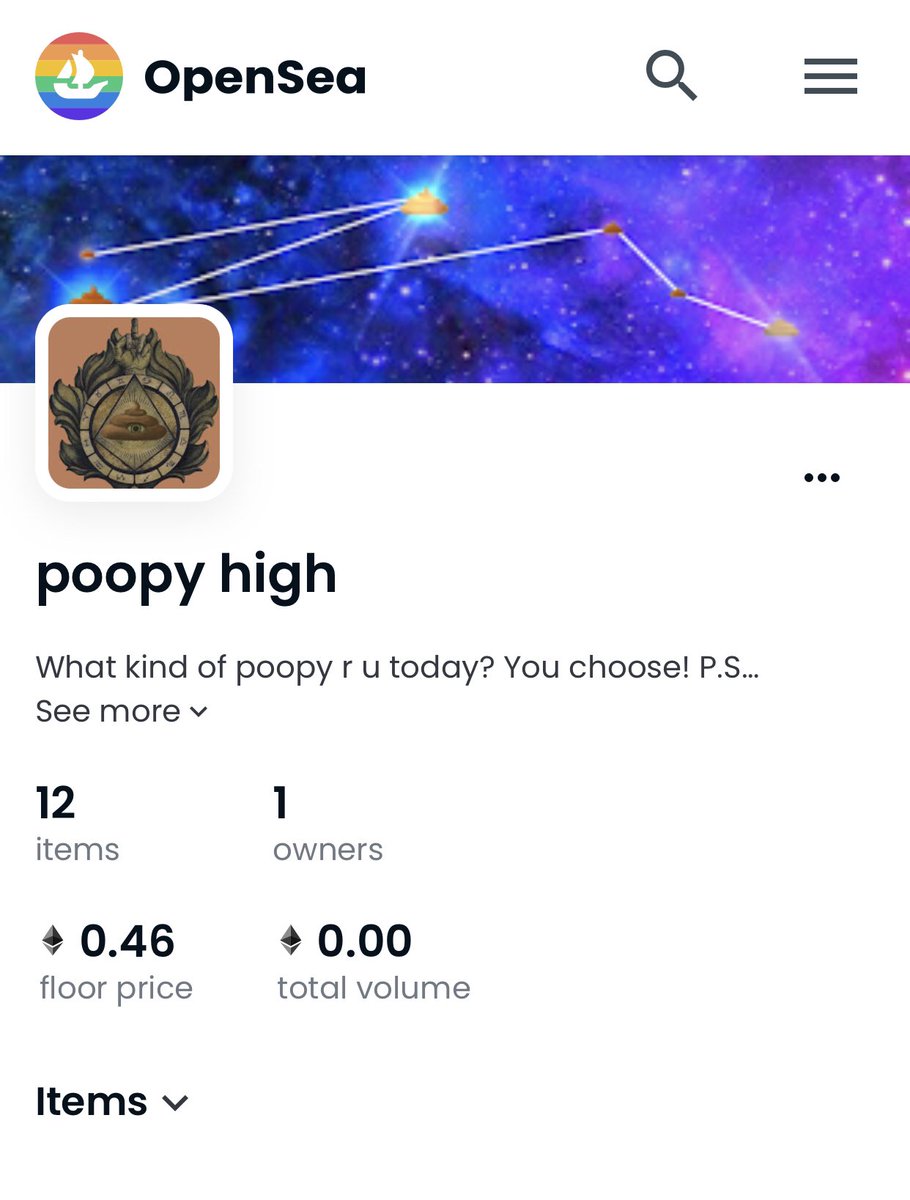 poopy_high's tweet photo. Hi☺️Come visit,here you can choose a poop for yourself.
Your mood is your poop!💩
https://t.co/GjThIIEvuz
#NFT #NFTCollection #NFTGiveaways #ElonMusk #NFTProject #NFTsales #NFTCommunity #NFTdrop #opensea #OpenSeaNFT #OpenSeaCollection #poop #shit #ETH #mood #buynft #OpenSeaMarket https://t.co/PemI2KOSmA