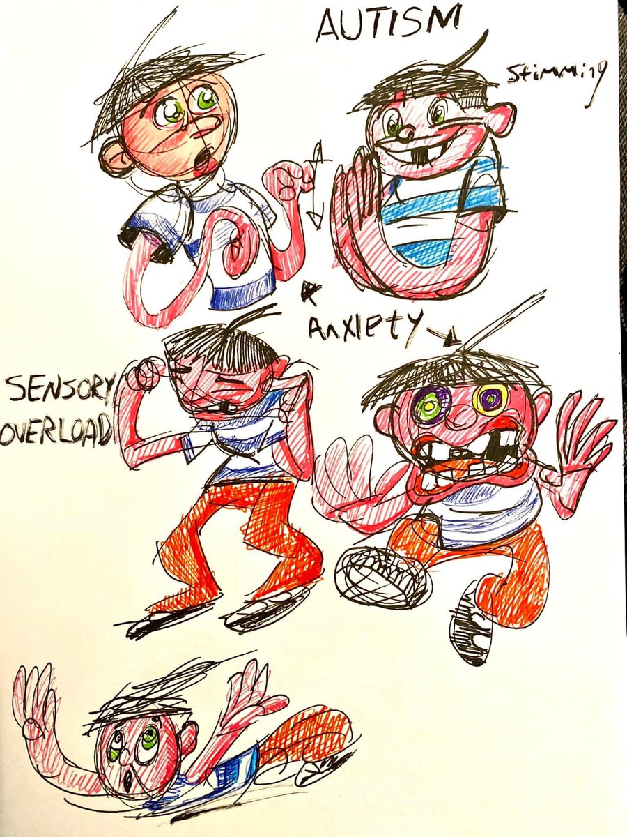 Tomjarobz93's tweet photo. Some #autism related illustrations I did in 2020 for a pre-third year idea generation for @USW_Animation , which eventually became a charity After Effects animation for @AutisticMindsUK #AutismAwareness #animation #characterdesign #conceptart #cartoon #uswanimation #roughdrawing https://t.co/0FYIHHMrEK