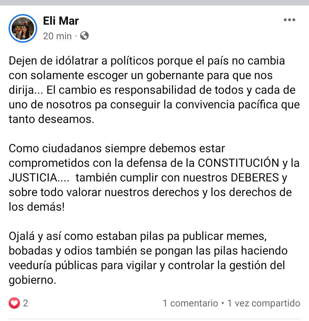 EliLocarno's tweet photo. El cambio es responsabilidad de todos! https://t.co/oYLuv7Gjo0