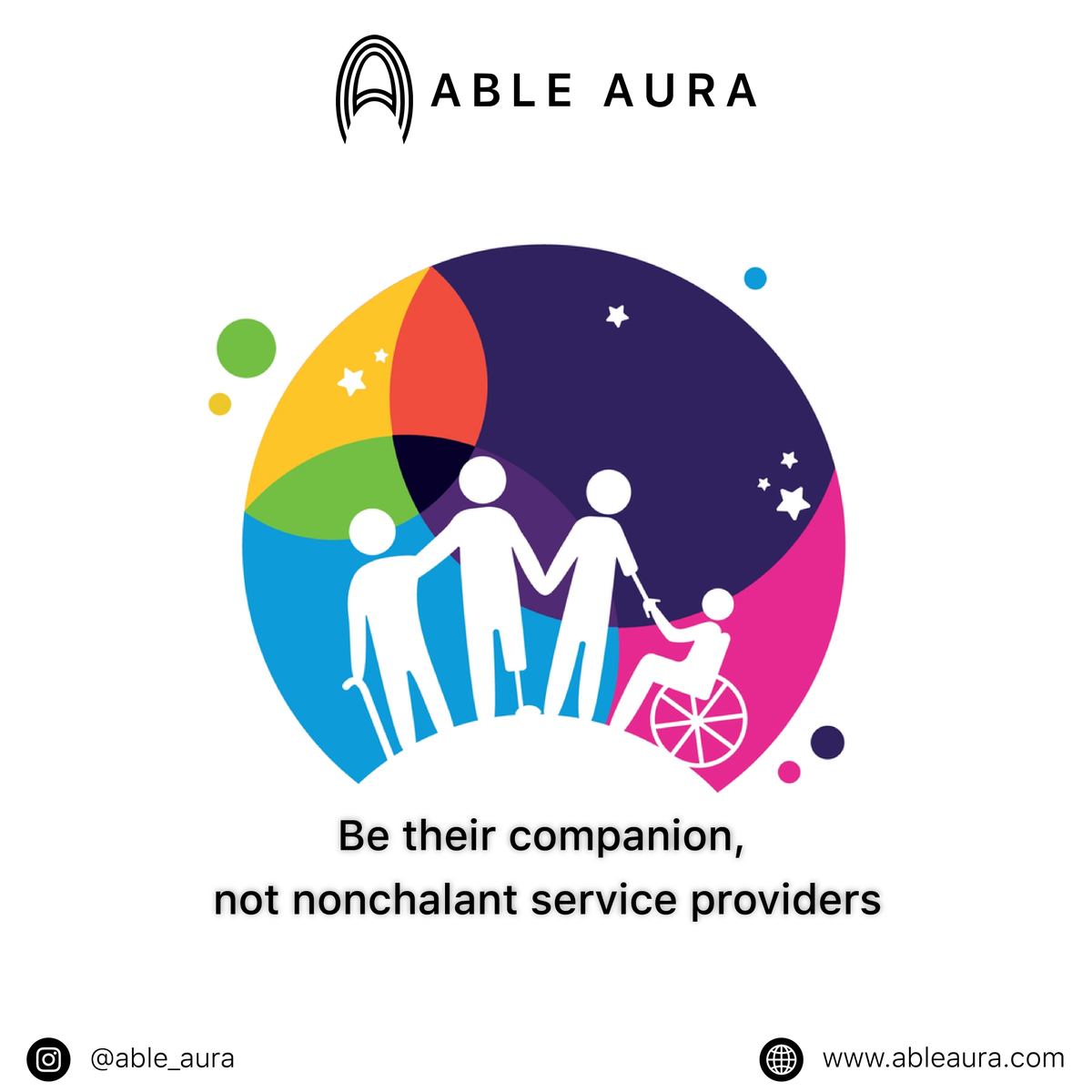 able_aura's tweet photo. If you really want things to take a positive turn for persons with disabilities, do things with them, be their friend. Don't just act as a formal service provider who is doing a favor to them!

#disability https://t.co/gLkOKF3paZ