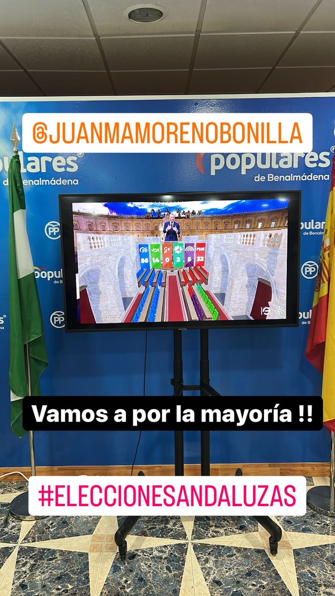 evacarpio_'s tweet photo. Vamos a por la mayoría!!!  @JuanMa_Moreno @eliasbendodo #EleccionesAndaluzas #19J #JuanmaPresidente https://t.co/abYZ1qKQjT