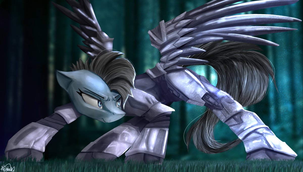 NixWorldArt's tweet photo. Another commission! This time it's a Halo pony.
#MLPFiM #mlpfanart #fanart #mylittlepony #Commission https://t.co/euiQ2wKdH2