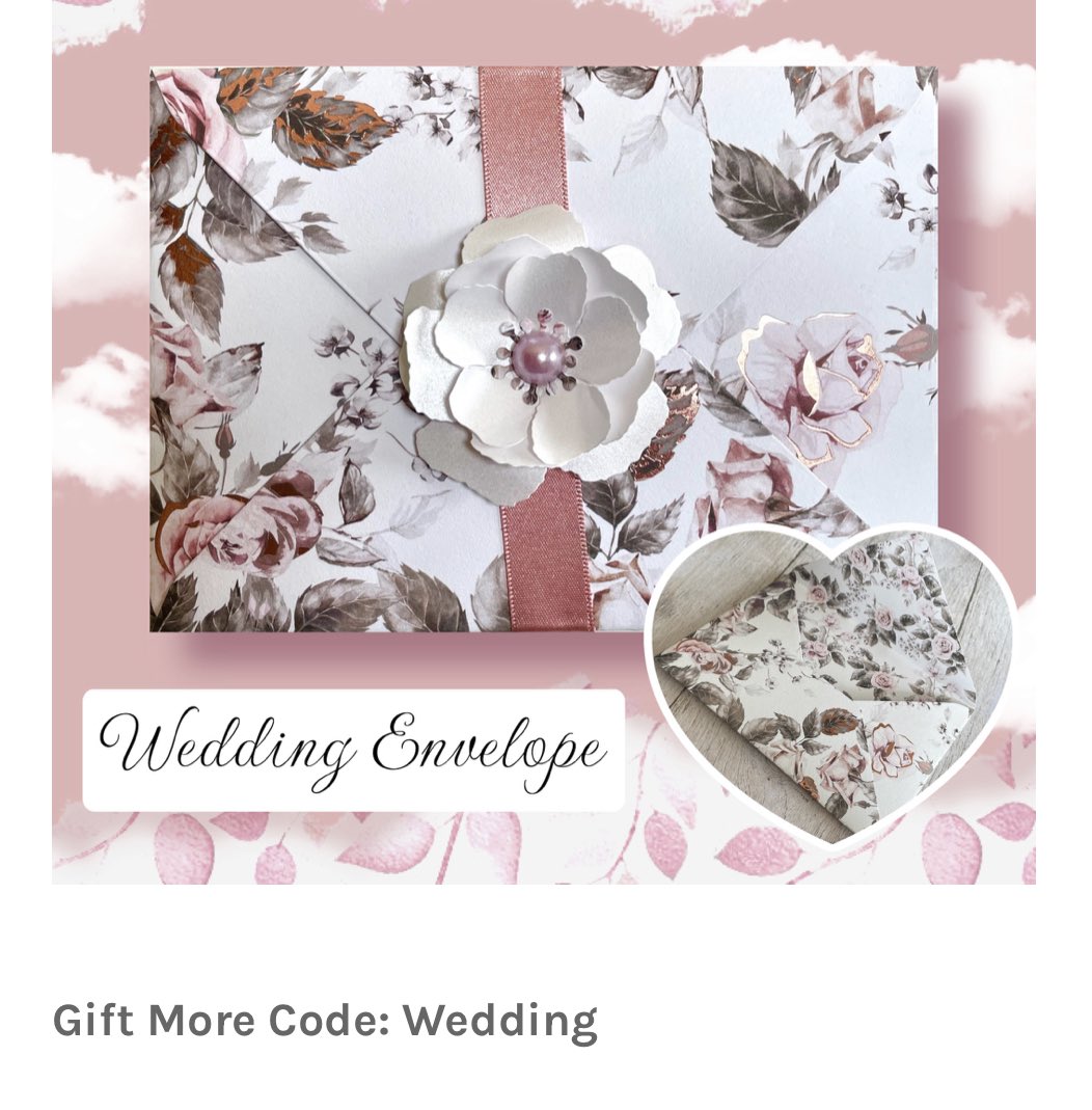 Available on Etsy or discounted on our website. Stunning, foiled wedding envelope.#weddingseason #weddingGift