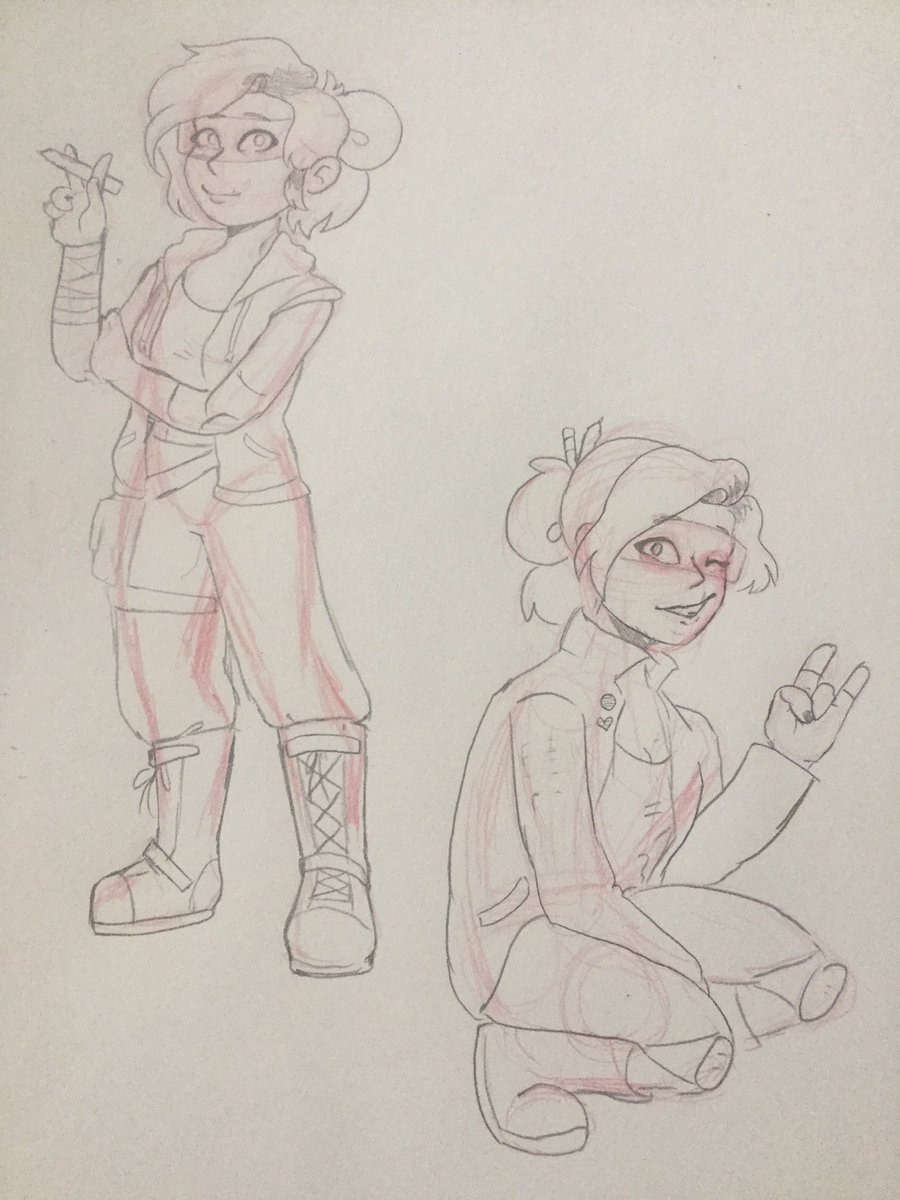 WhatsSpace1's tweet photo. Concecpt sketches for #finalspaceme. Idk which outfit I prefer https://t.co/lYRCkIkGOK
