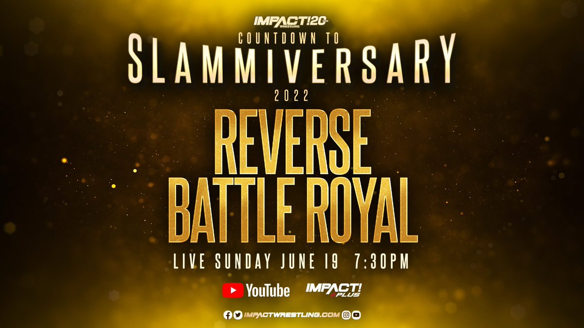 UVProducts's tweet photo. Tonight on @IMPACTWRESTLING presents #Slammiversary live on @FiteTV #IMPACT20
REVERSE BATTLE ROYAL
#IMPACTonAXSTV #WatchImpact
#Prowrestling #wrestling https://t.co/2PGN7902T4