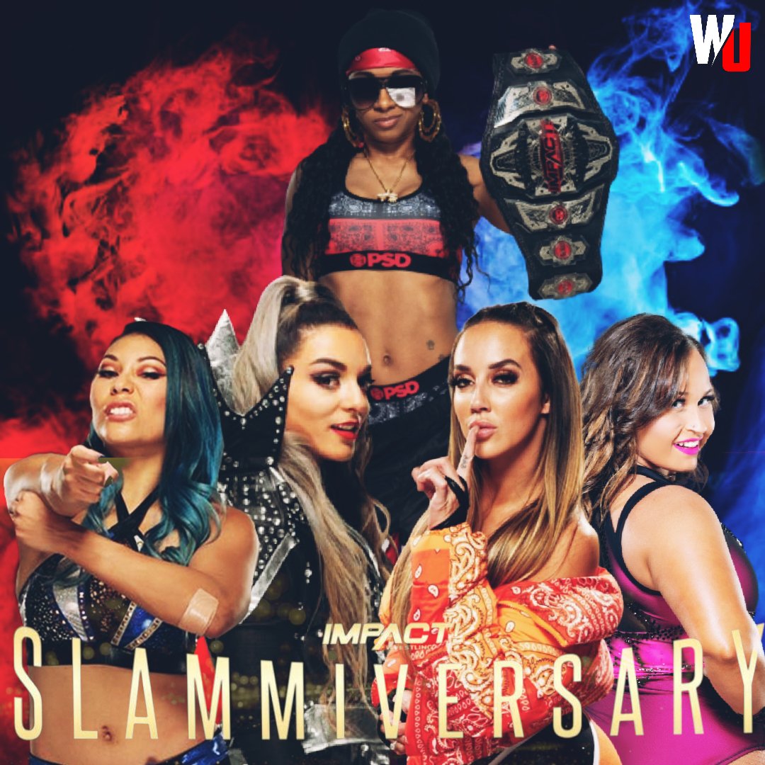UVProducts's tweet photo. Tonight on @IMPACTWRESTLING presents #Slammiversary live on @FiteTV #IMPACT20
QUEEN OF THE MOUNTAIN
Deonna Purrazzo vs Chelsea Green vs Tasha Steelz vs Jordynne Grace vs Mia Yim
#QueenOfTheMountain #KNOCKOUTS
#WomensWrestling
#IMPACTonAXSTV #WatchImpact
#Prowrestling https://t.co/yTa24vsfw0