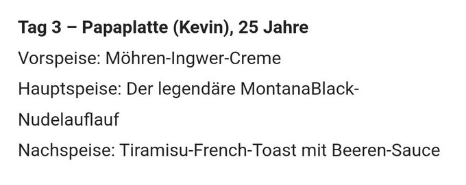 Halts Maul, das kocht er nicht wirklich