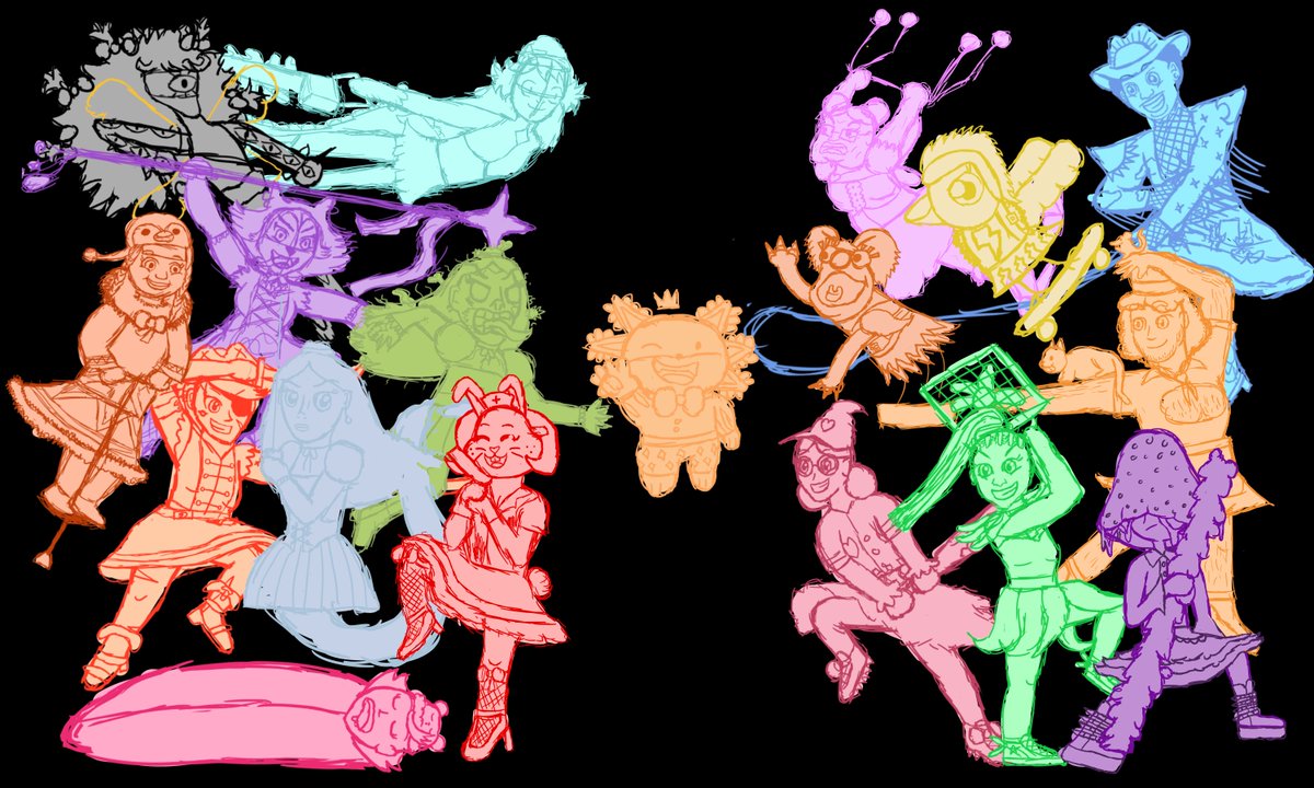 mgba_devlog's tweet image. It took me FOREVER, but I finished the opening screen sketch! (click for better quality)