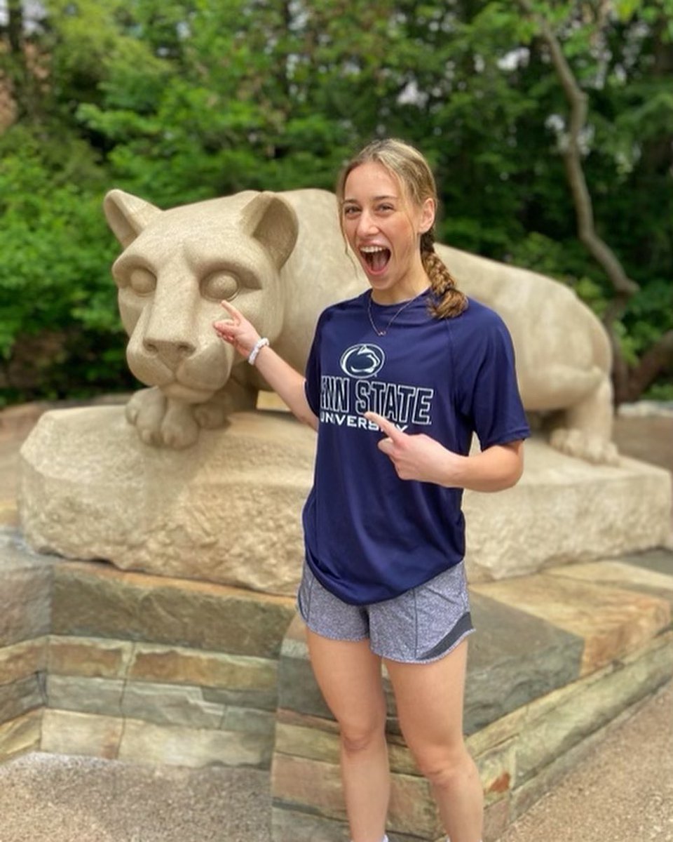 AvaFalduto's tweet photo. I am SO beyond excited and grateful to announce that I have verbally committed to Penn State to continue my academic and volleyball career!! The BIGGEST thank you to my parents, family, teammates, coaches, and every single person that I have met on this journey. WE ARE!!!💙🦁 https://t.co/XaPtHHXylI