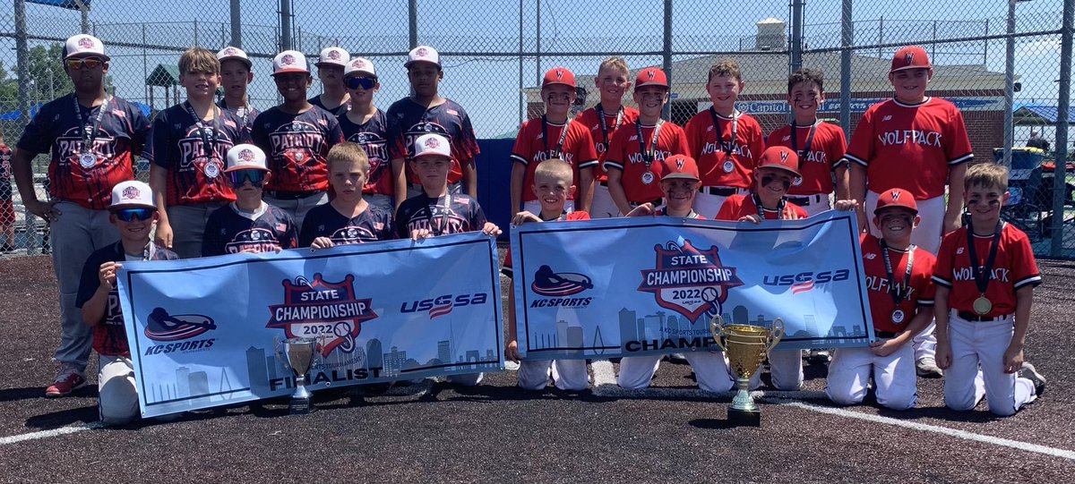Congratulations to both of these teams on making it to the 10AAA MO/KAN State Championship Game! #playusssa 

🥇Wichita Wolfpack
🥈Patriot Sports Club 

<a href="/USSSA_KC/">USSSA Kansas City</a> | <a href="/USSSABSBL/">USSSA Baseball</a> | <a href="/USSSA_Midwest/">USSSA Midwest</a> |